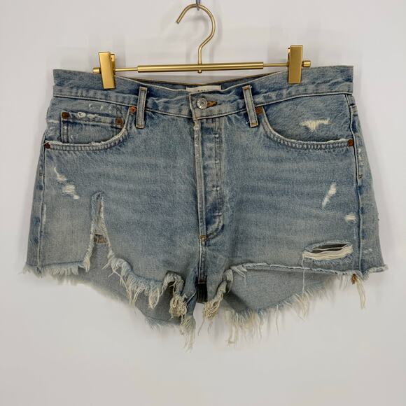 AGOLDE Parker Vintage Cut Off Short in Swapmeet A026-811 Cut 52393 Size 30 - Picture 1 of 8